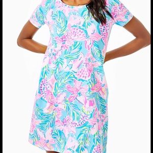 Lilly Pulitzer Cody dress blue Ibiza give me the juice swing dress